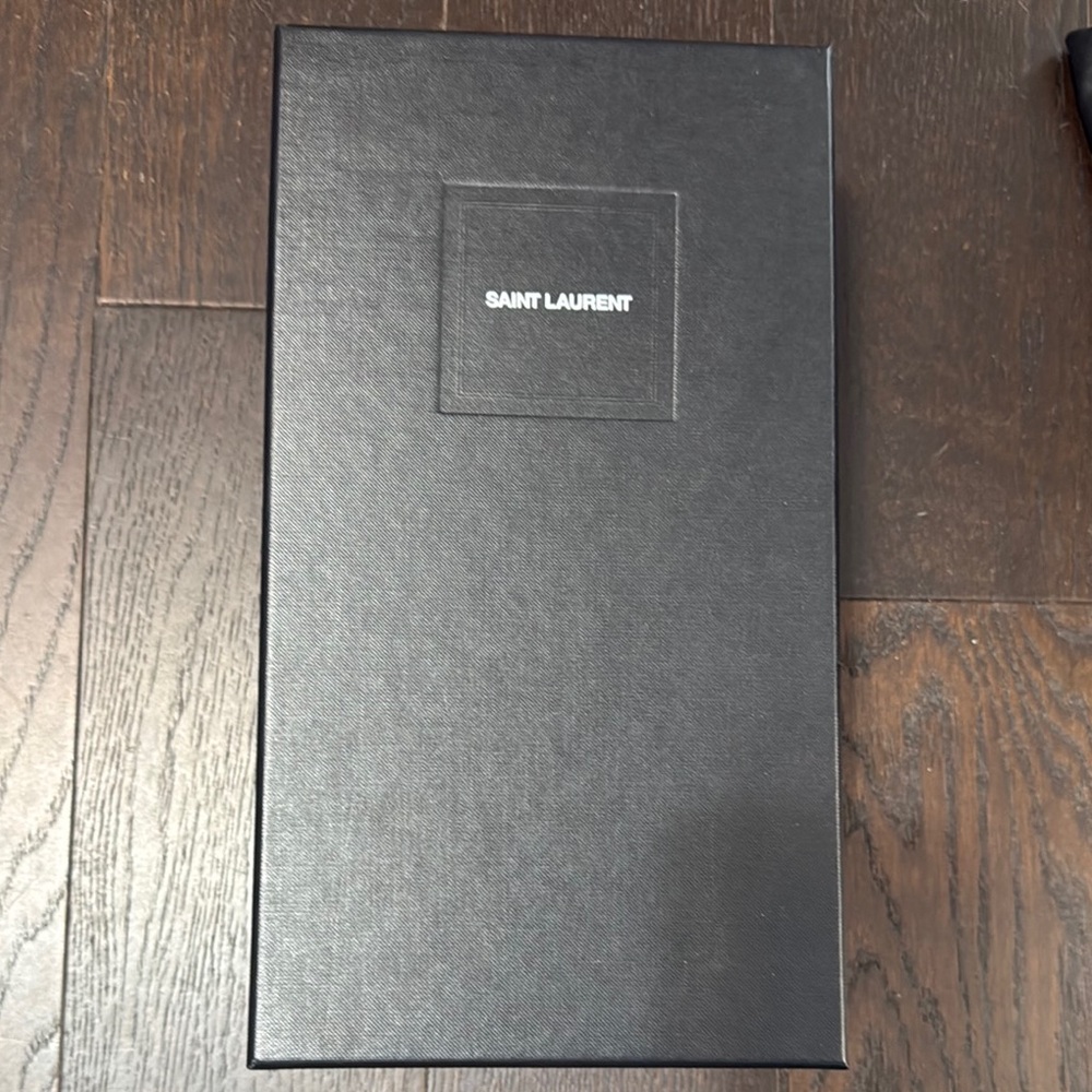 Saint Laurent White Slide Sandals - Picture 8 of 8